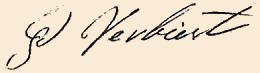 Handtekening van Petrus Verbiest