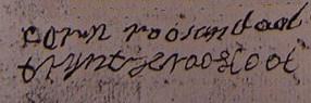Handtekeningen van Cornelis en Trijntje
